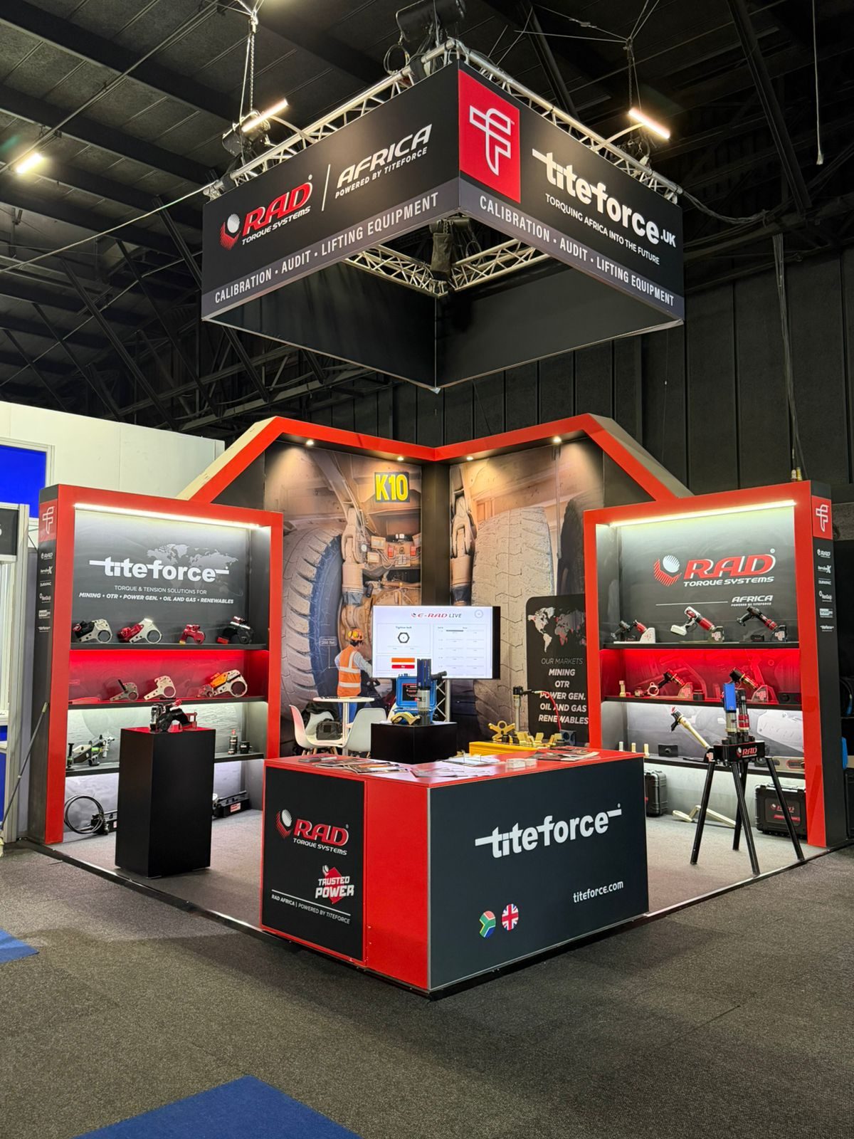 Titeforce and RAD Torque Systems Africa stand K10 at Electra Mining Africa 2026