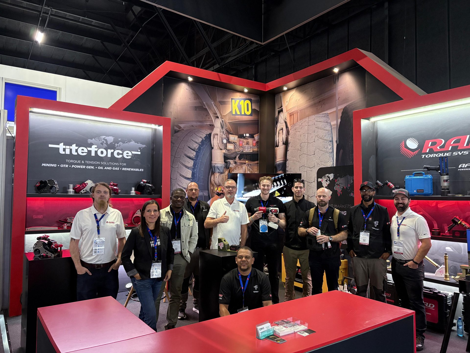 Titeforce and RAD Torque Systems Canada teams together on stand K10